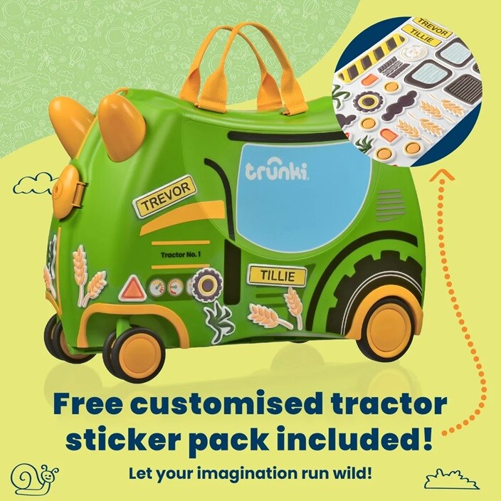 Lasten Matkalaukku - Trunki Glide Tilly the Tractor