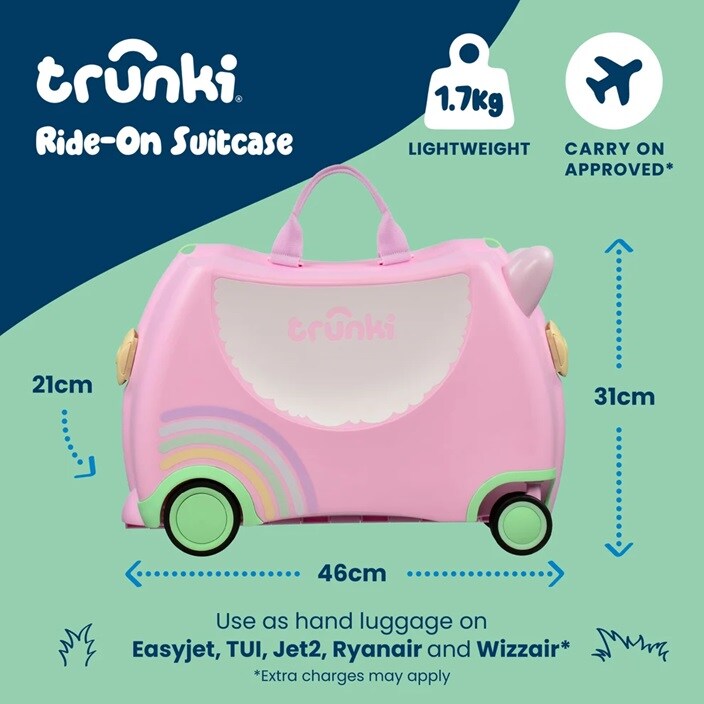 Lasten Matkalaukku - Trunki Glide Una the Unicorn
