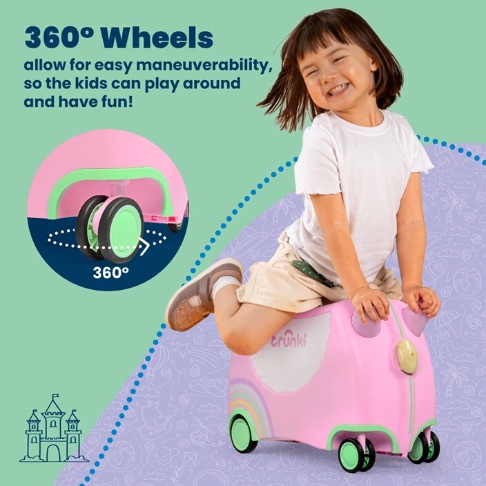 Lasten Matkalaukku - Trunki Glide Una the Unicorn