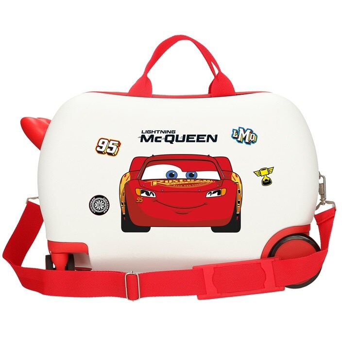 Lasten päälläistuttava matkalaukku Cars McQueen White