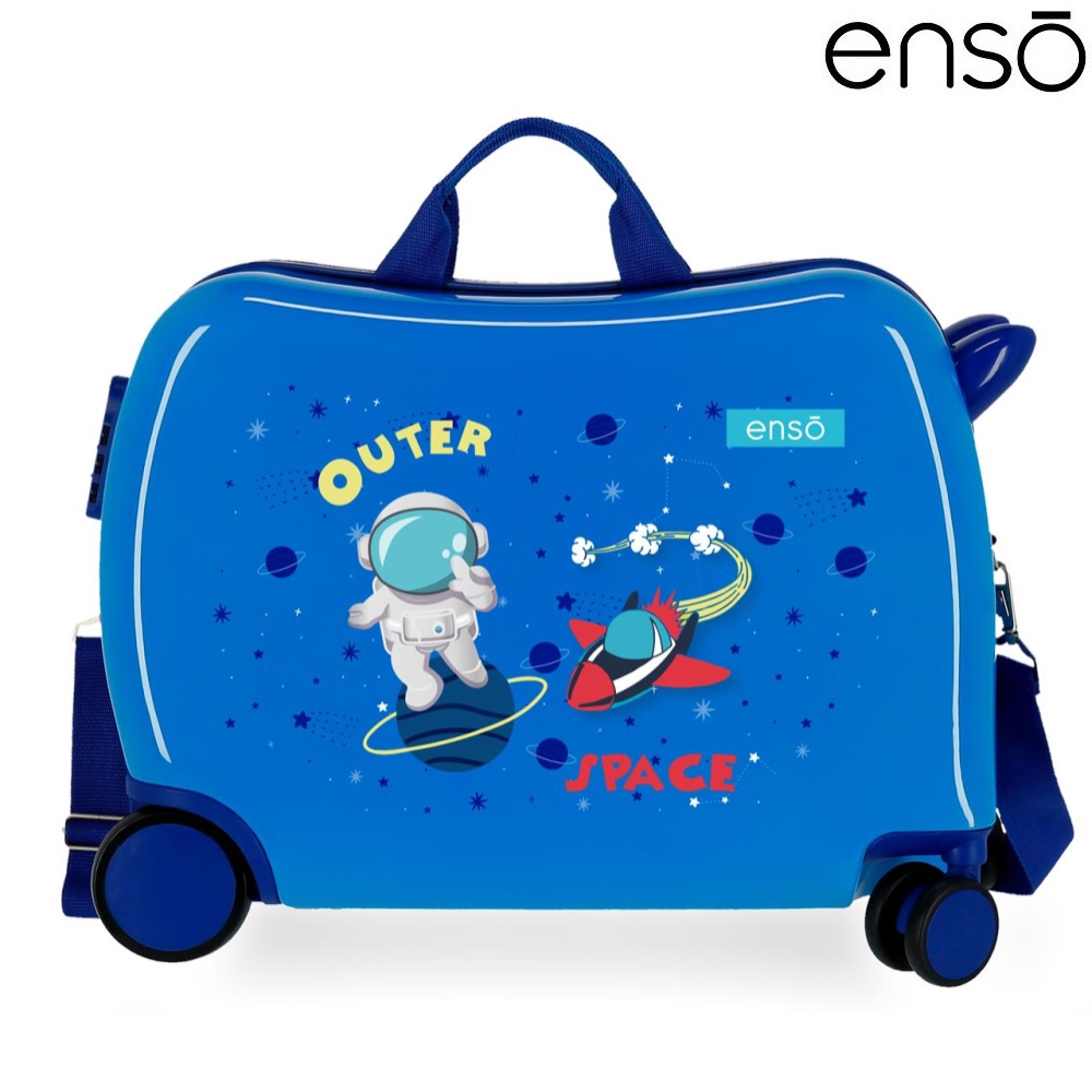Lasten päälläistuttava matkalaukku Enso Outer Space