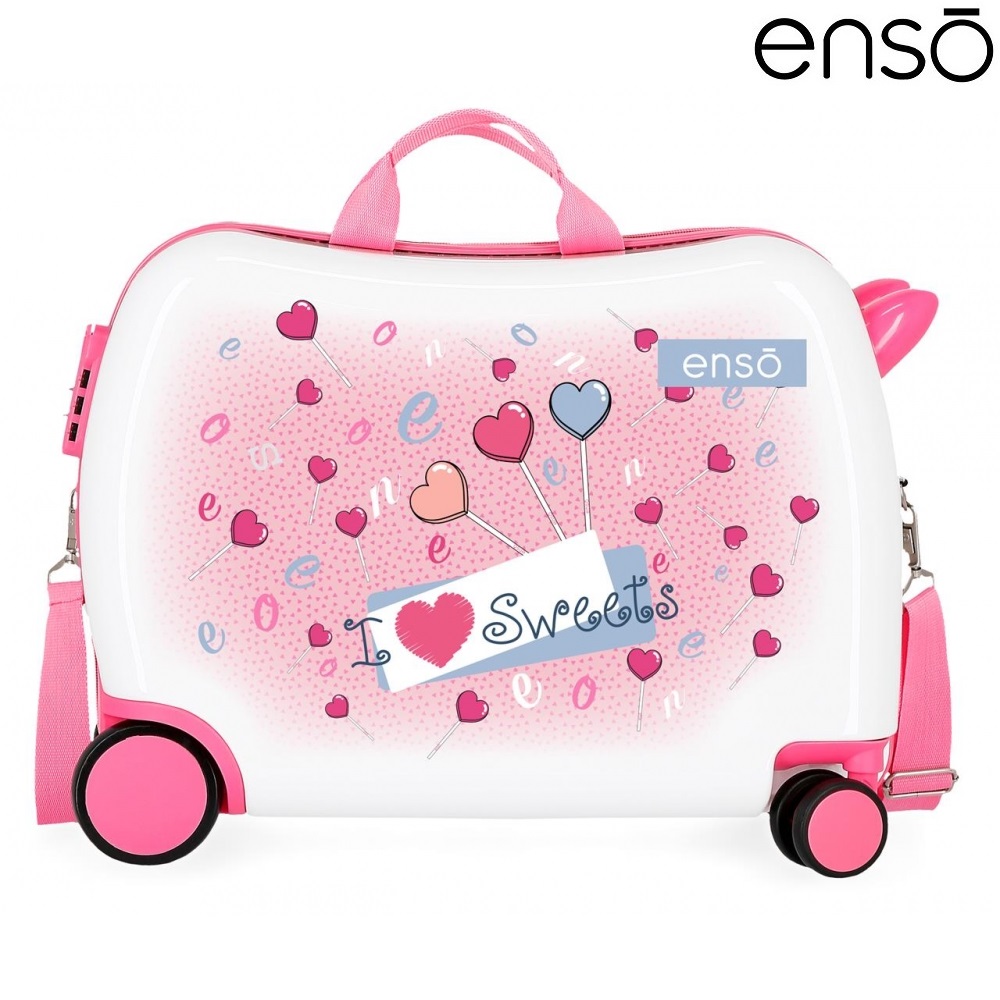 Lasten päälläistuttava matkalaukku Enso Sweets