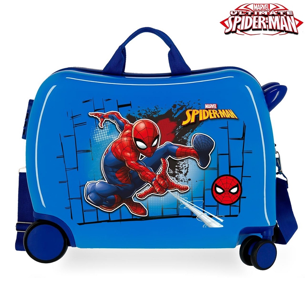 Lasten päälläistuttava matkalaukku Spiderman Great Power Blue