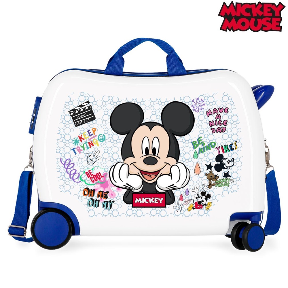 Lasten päälläistuttava matkalaukku Mickey Mouse Be Cool