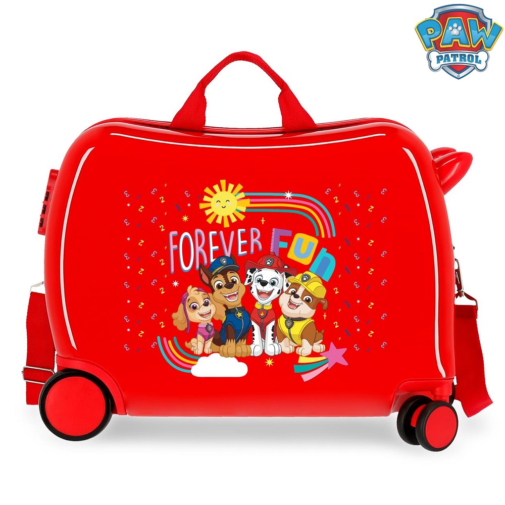 Lasten matkalaukku Paw Patrol Forever Fun Red