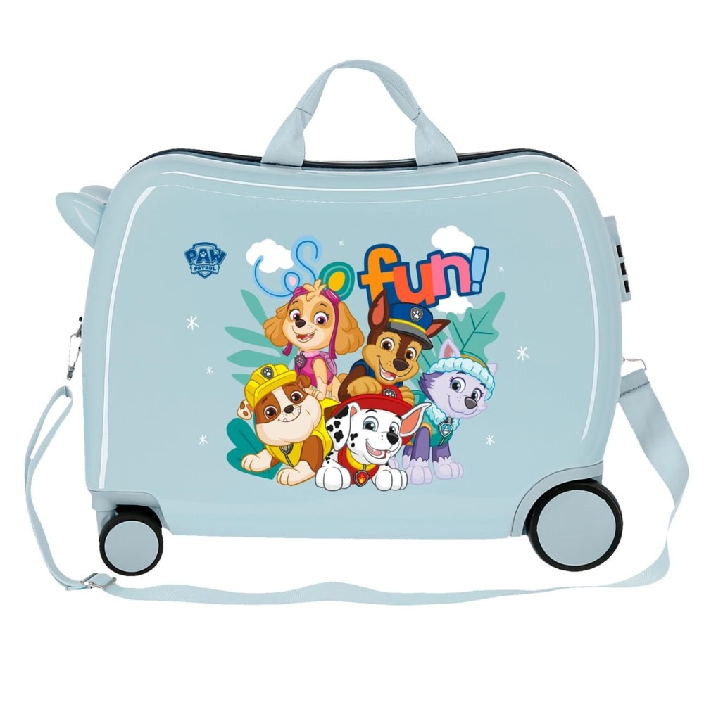 Lasten päälläistuttava matkalaukku Paw Patrol Fun Light Blue