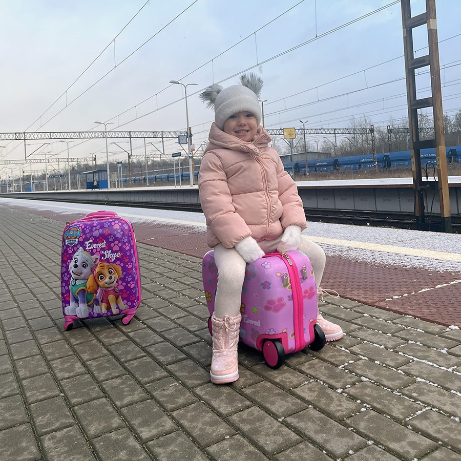 Lasten päälläistuttava matkalaukku Paw Patrol Skye & Everest