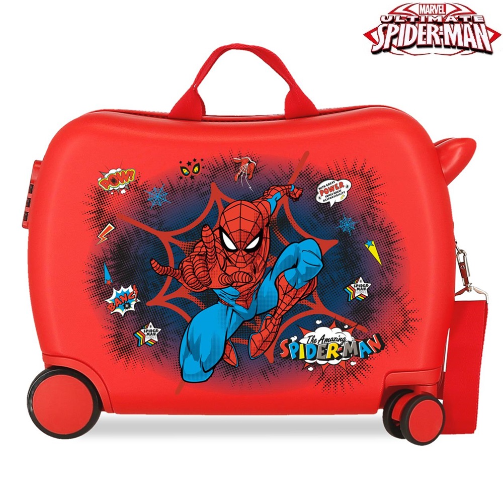 Lasten päälläistuttava matkalaukku Spiderman Pop