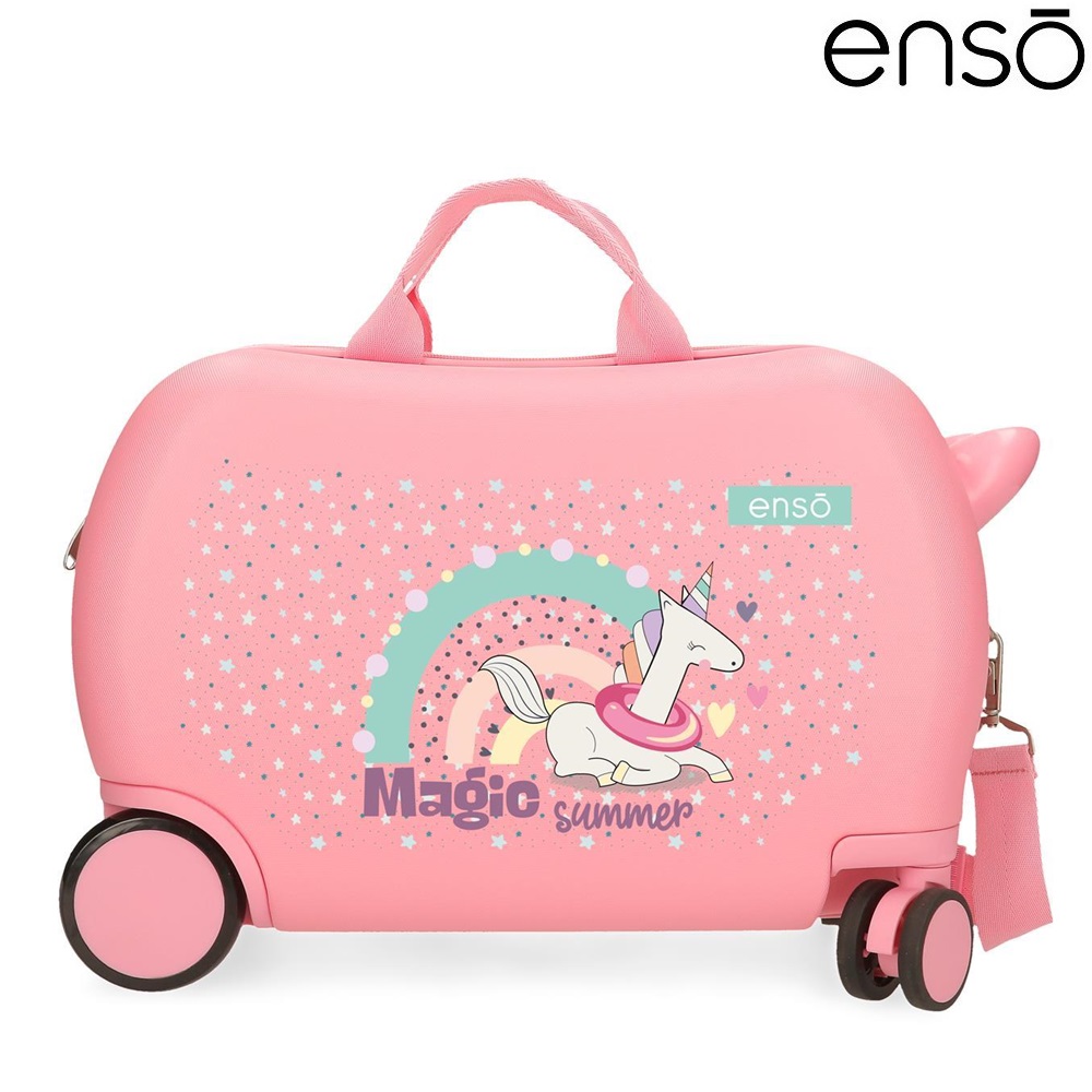 Lasten matkalaukku Enso Magic Unicorn Pink Lasten matkalaukku Enso Magic Unicorn Pink