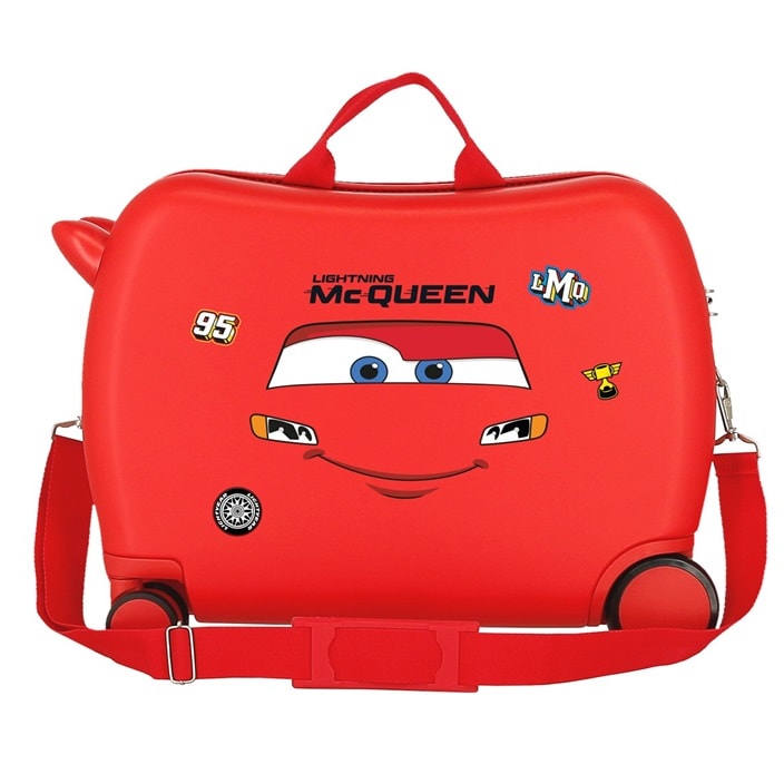 Lasten päälläistuttava matkalaukku Cars McQueen Red