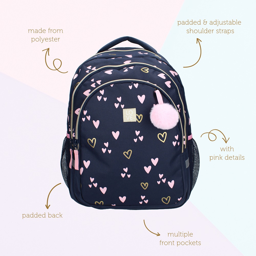 Lasten reppu Milky Kiss Heart of Gold