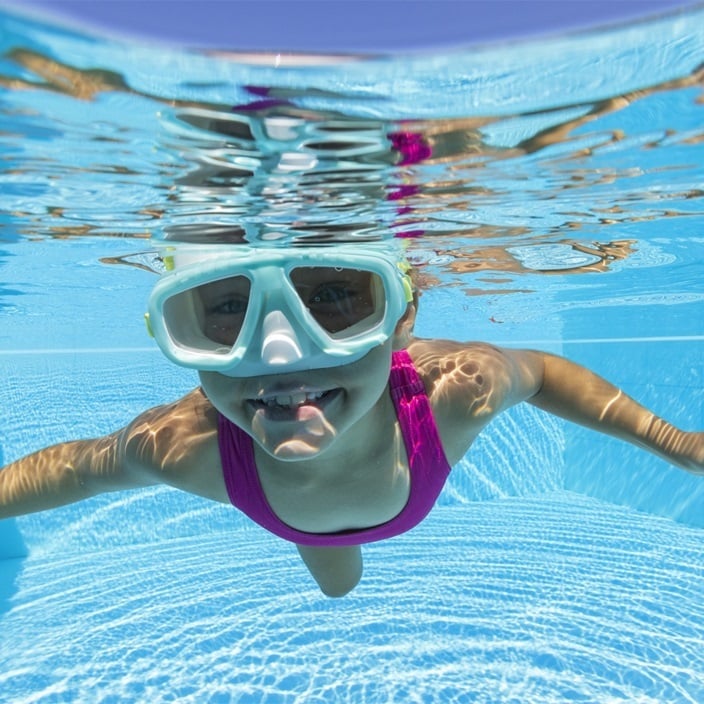 Lasten sukellus- ja uimamaski Bestway Aqua Champ Turquoise