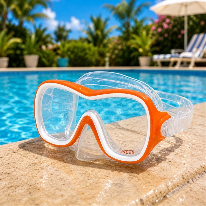 Lasten Uimamaski - Intex Wave Rider Orange