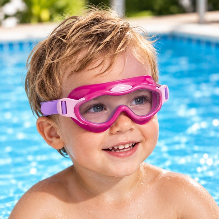 Lasten Uimamaski - Speedo Sea Squad Pink