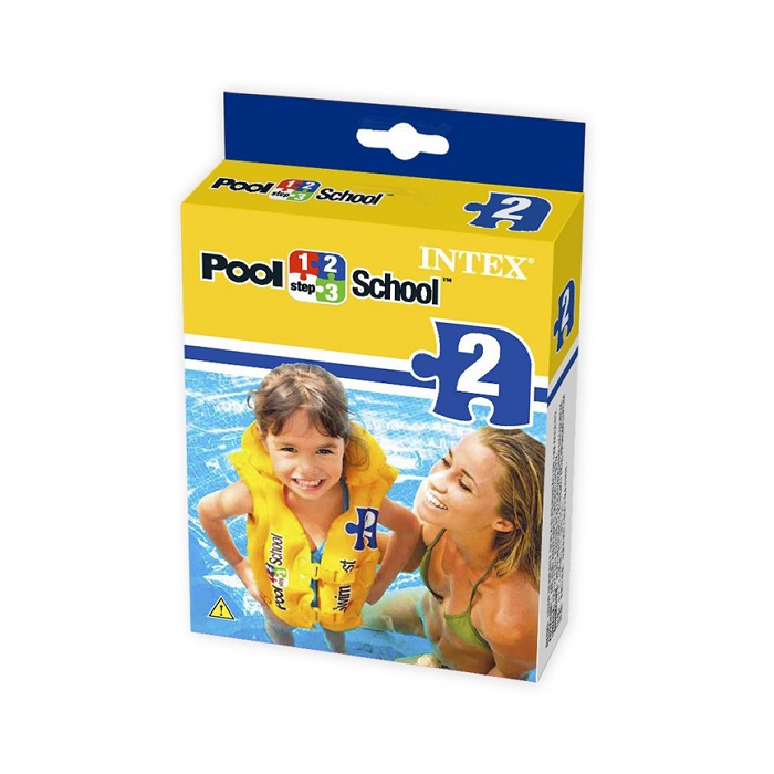 Lasten uimaliivi puhallettava Intex pool School keltainen