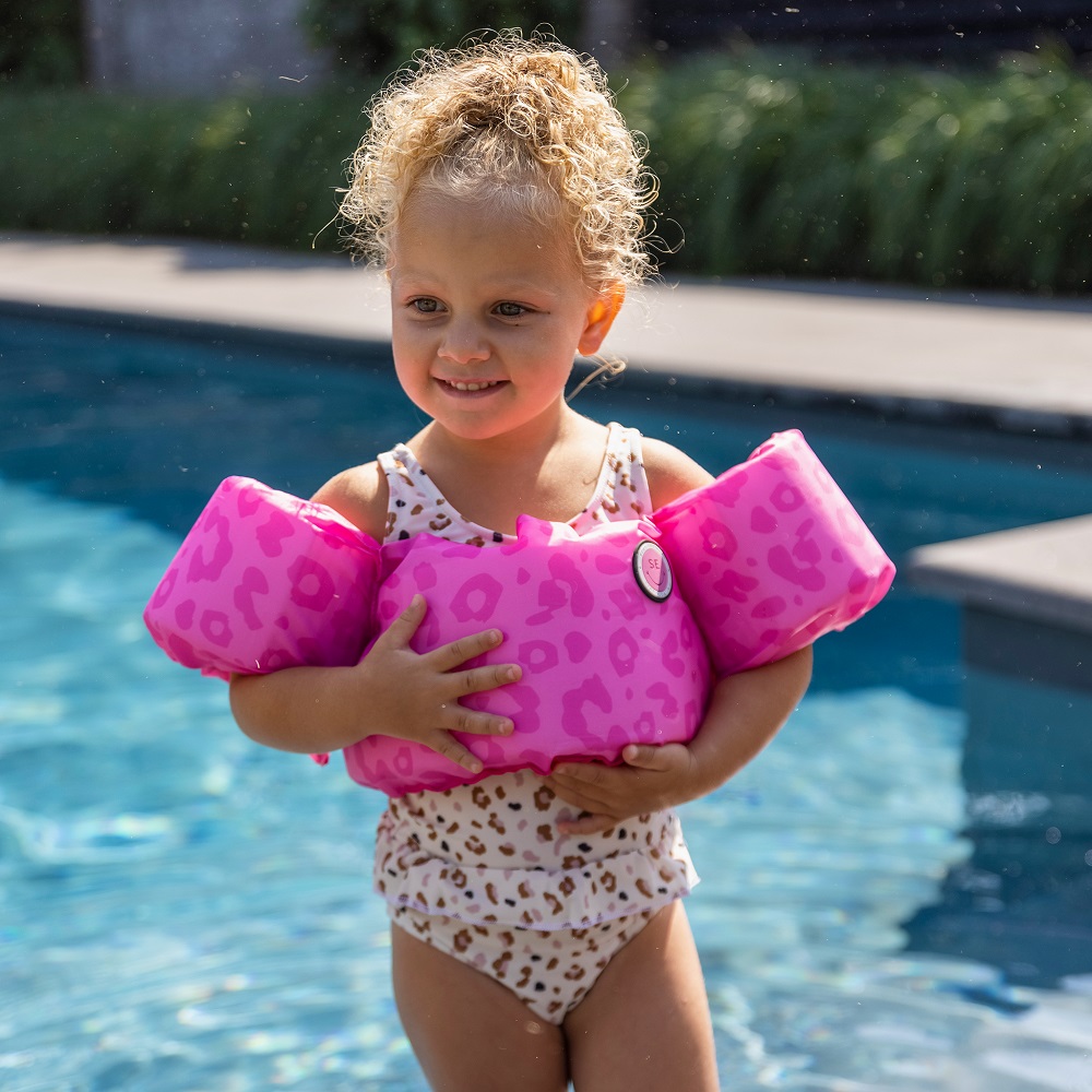 Lasten uimaliivi Swim Essentials Pink Leopard
