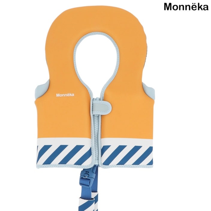 Lasten Uimaliivi - Monnëka Learning Float Vest Blue Stripes