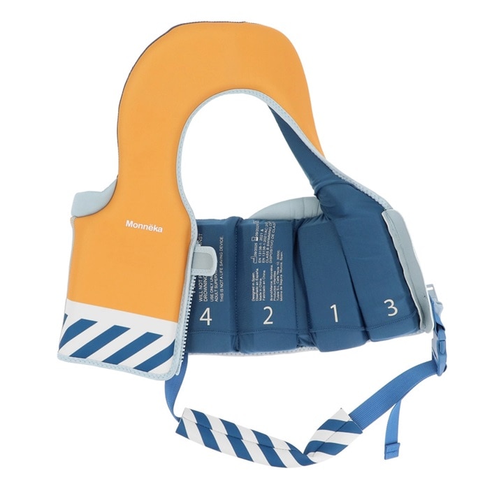 Lasten Uimaliivi - Monnëka Learning Float Vest Blue Stripes