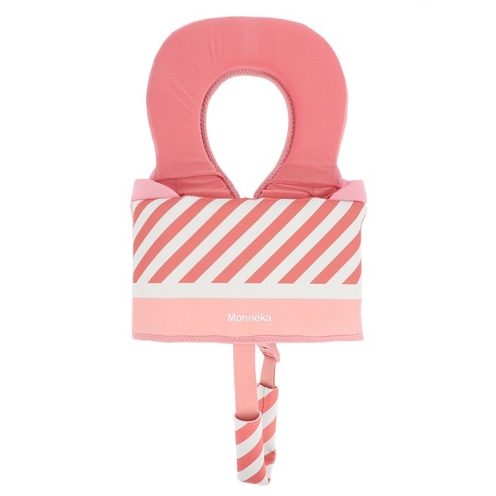 Lasten Uimaliivi - Monnëka Learning Float Vest Pink Stripes