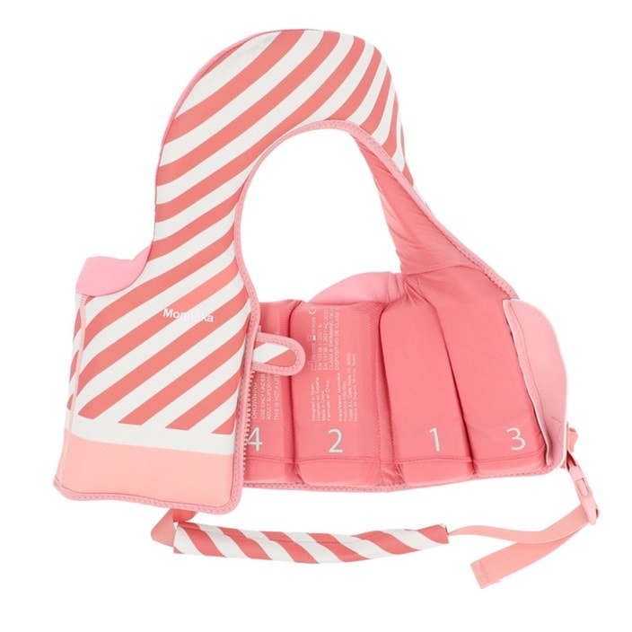 Lasten Uimaliivi - Monnëka Learning Float Vest Pink Stripes