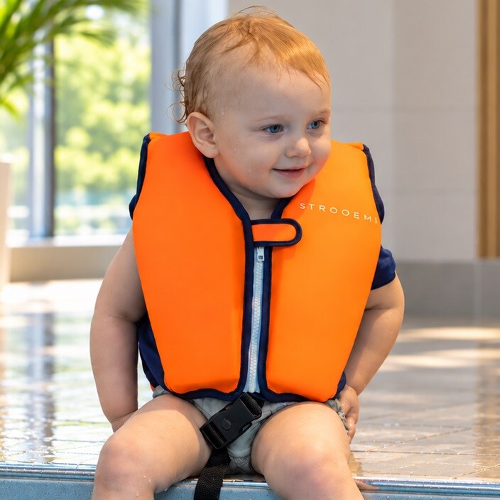 Lasten Uimaliivi - Stroeem Orange & Navy