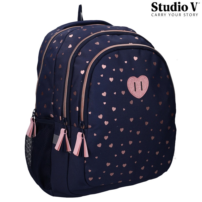 Lasten reppu Studio V Cute Heartbeat koulureppu