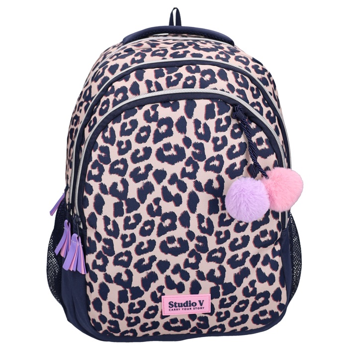 Lasten reppu Studio V Leopard Luxe koulureppu