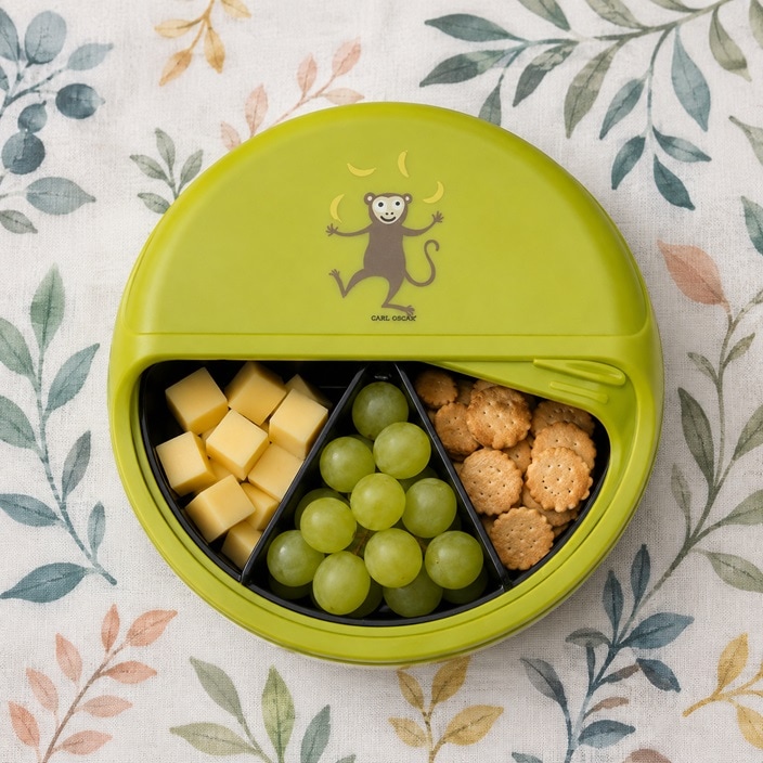 Välipalalaatikko - Carl Oscar SnackDisc Lime Monkey