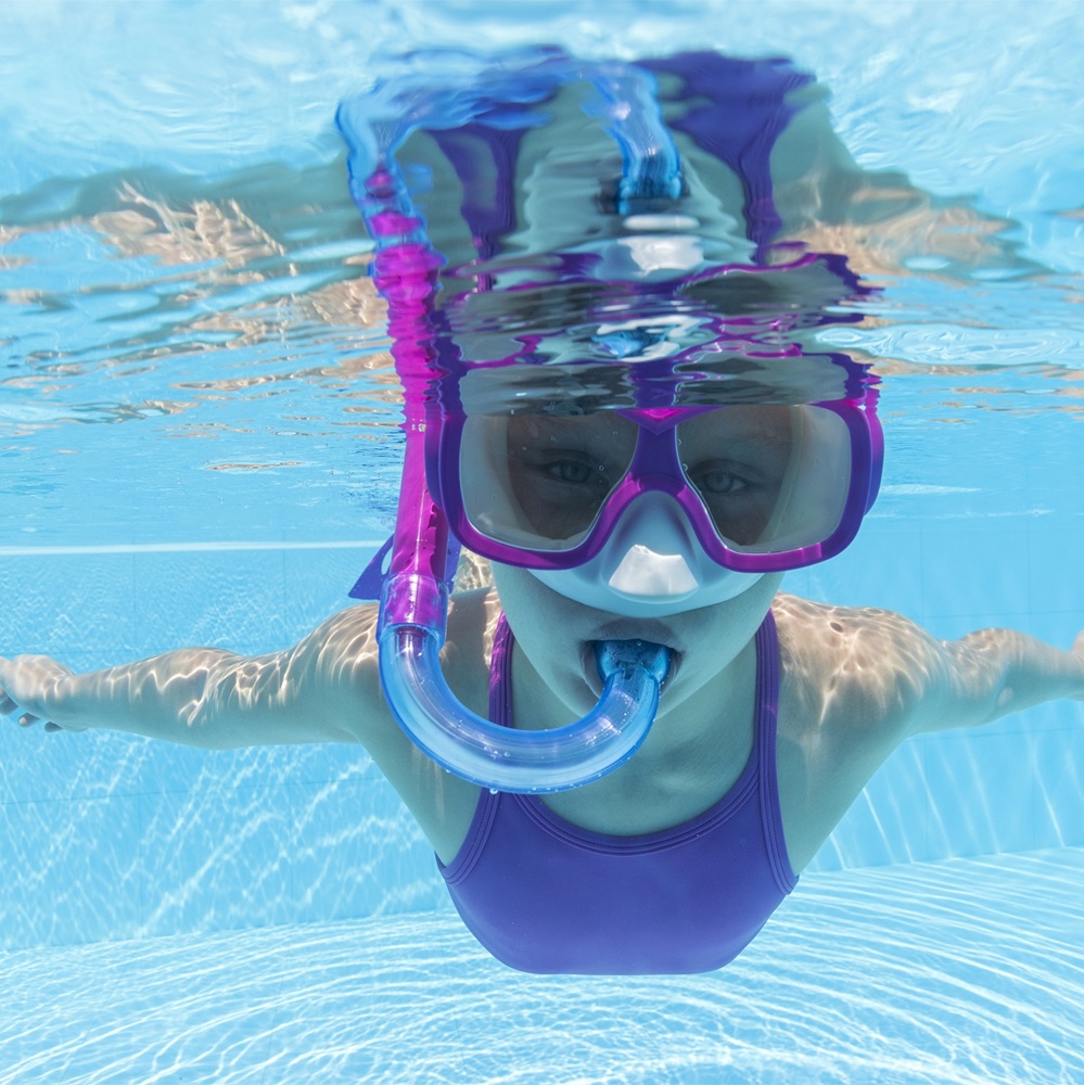 Lasten snorkelisetti Bestway Burst Essentials Cerise