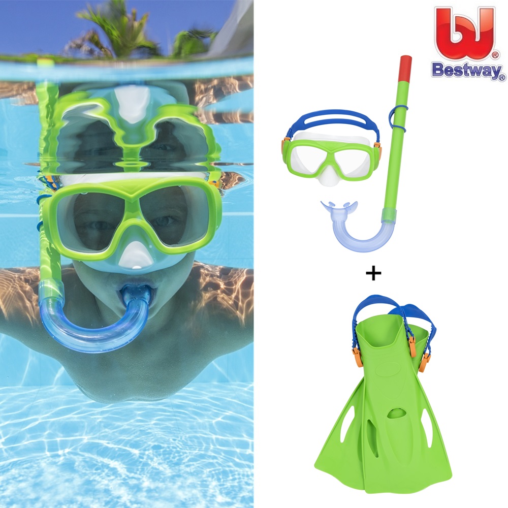 Lasten snorkelisetti Bestway Burst Essentials Green Lasten snorkelisetti Bestway Burst Essentials Green