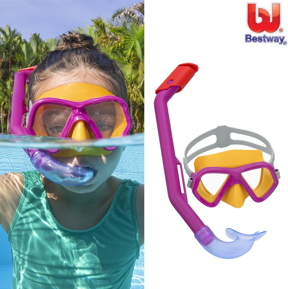 Lasten Snorkelisetti - Bestway Dominator Pink
