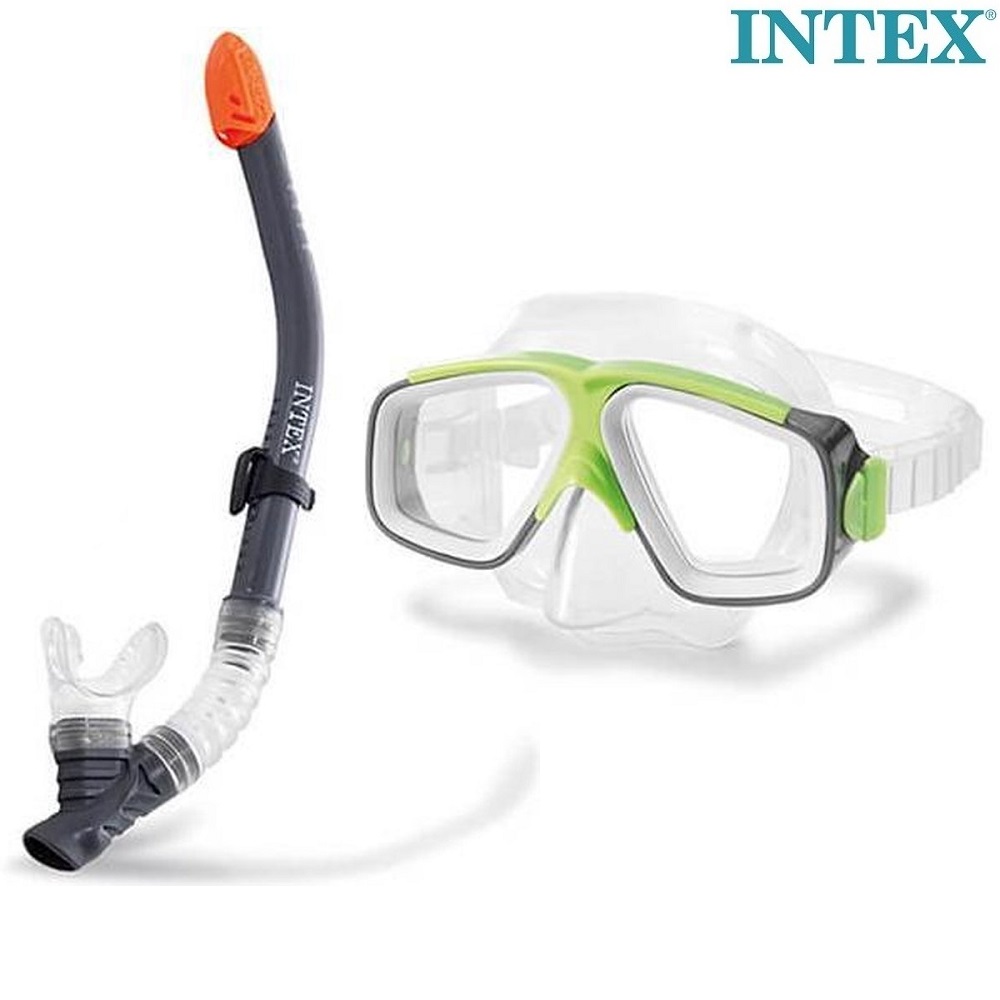 Lasten Maski ja Snorkkeli Intex Green