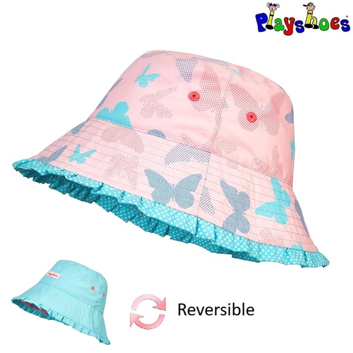 Lasten UV-Aurinkohattu - Playshoes Butterfly