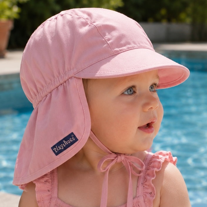 Lasten Kesähattu - Playshoes Sun Cap Light Pink
