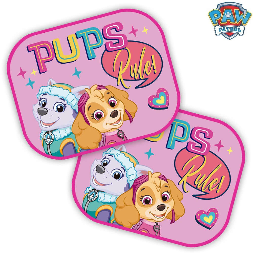 Aurinkosuojat autoon Seven Paw Patrol Pink