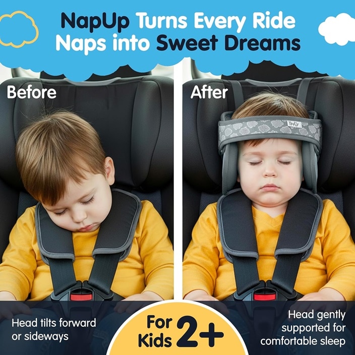 Niskatuki Autoon - NapUp Harmaa