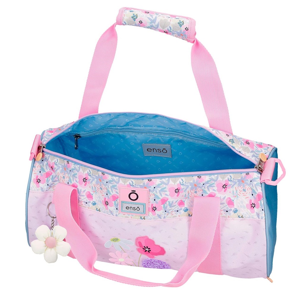 Lasten matkakassi ja urheilulaukku Enso Full Of Flowers Lasten matkakassi ja urheilulaukku Enso Full Of Flowers