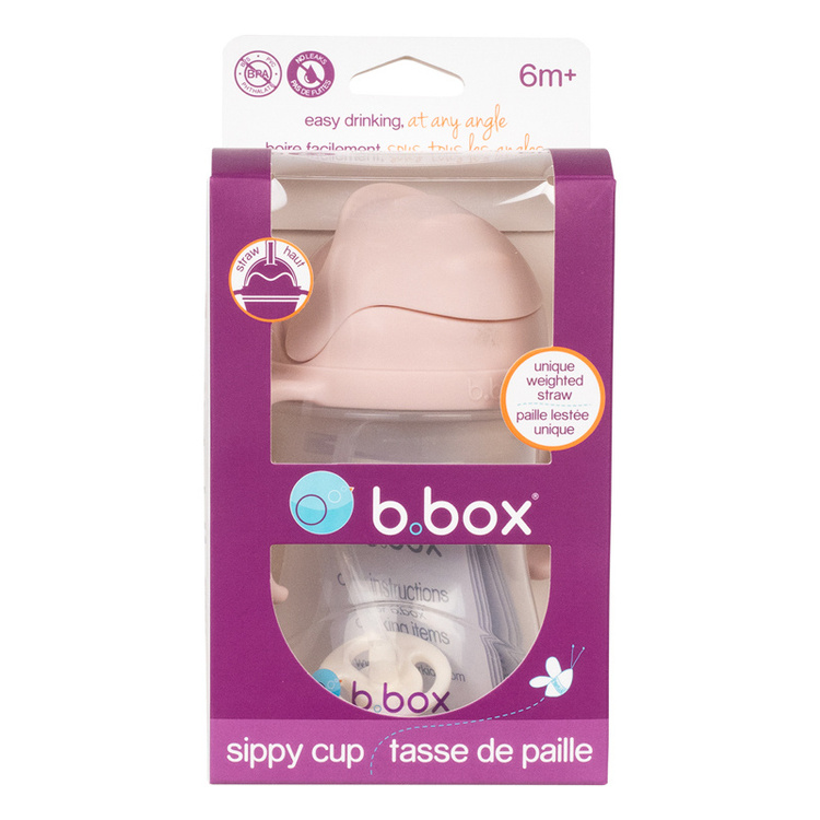 Lasten pillimuki ja juomapullo B.box Sippy Cup Blush