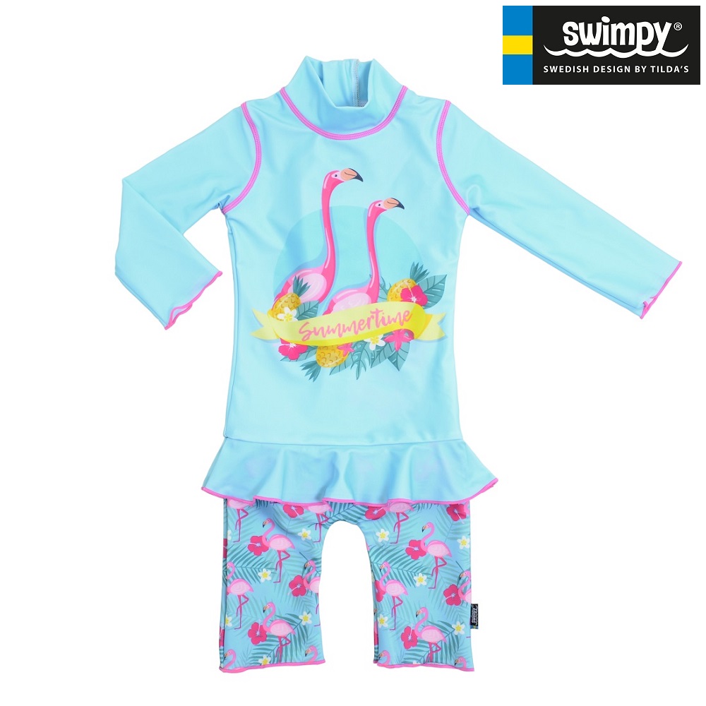 Lasten UV-uimapuku Swimpy Flamingo