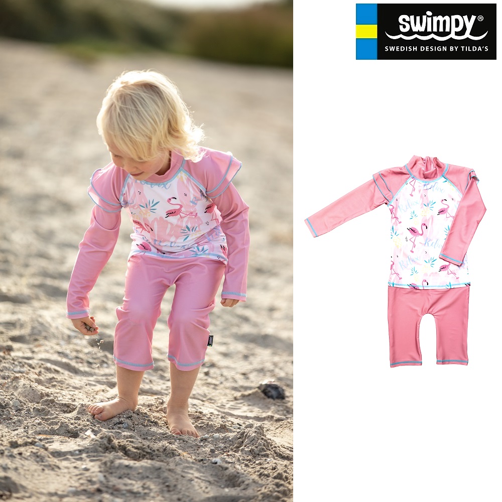 Lasten UV-uimapuku Swimpy Flamingo