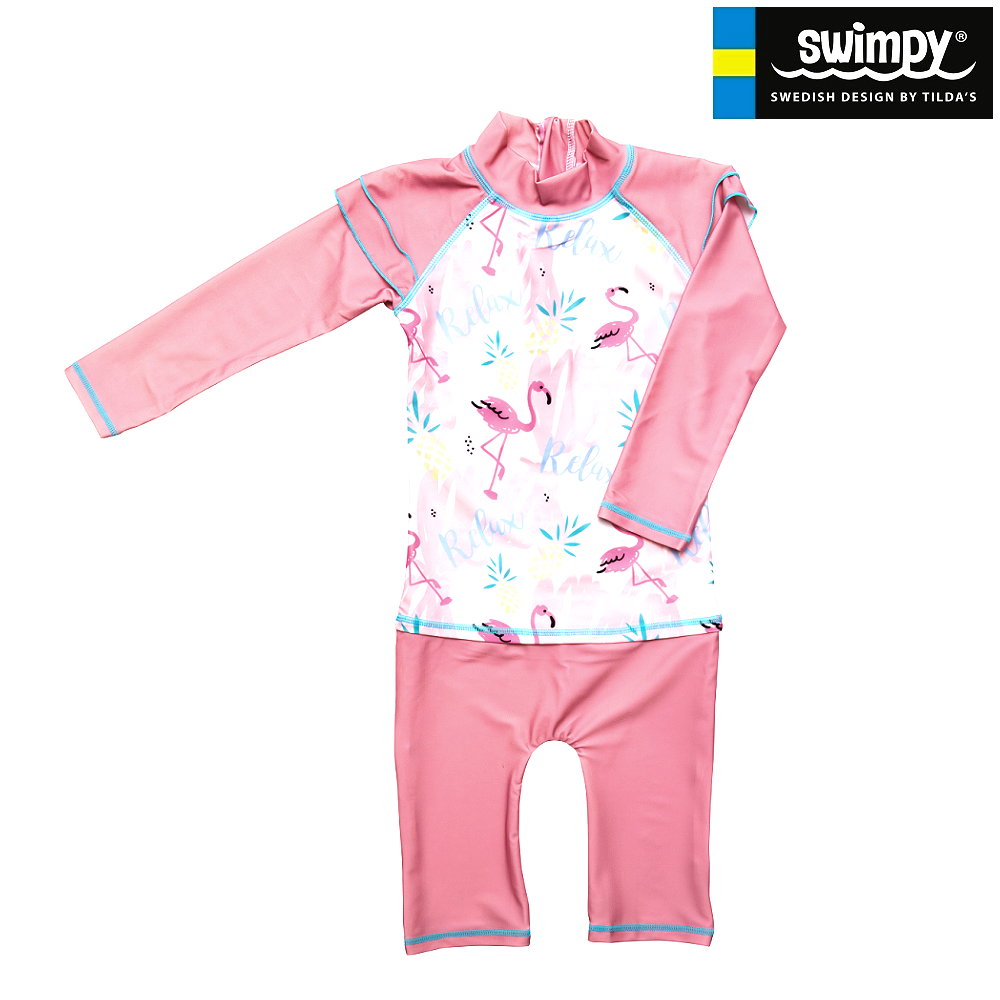 Lasten UV-uimapuku Swimpy Flamingo