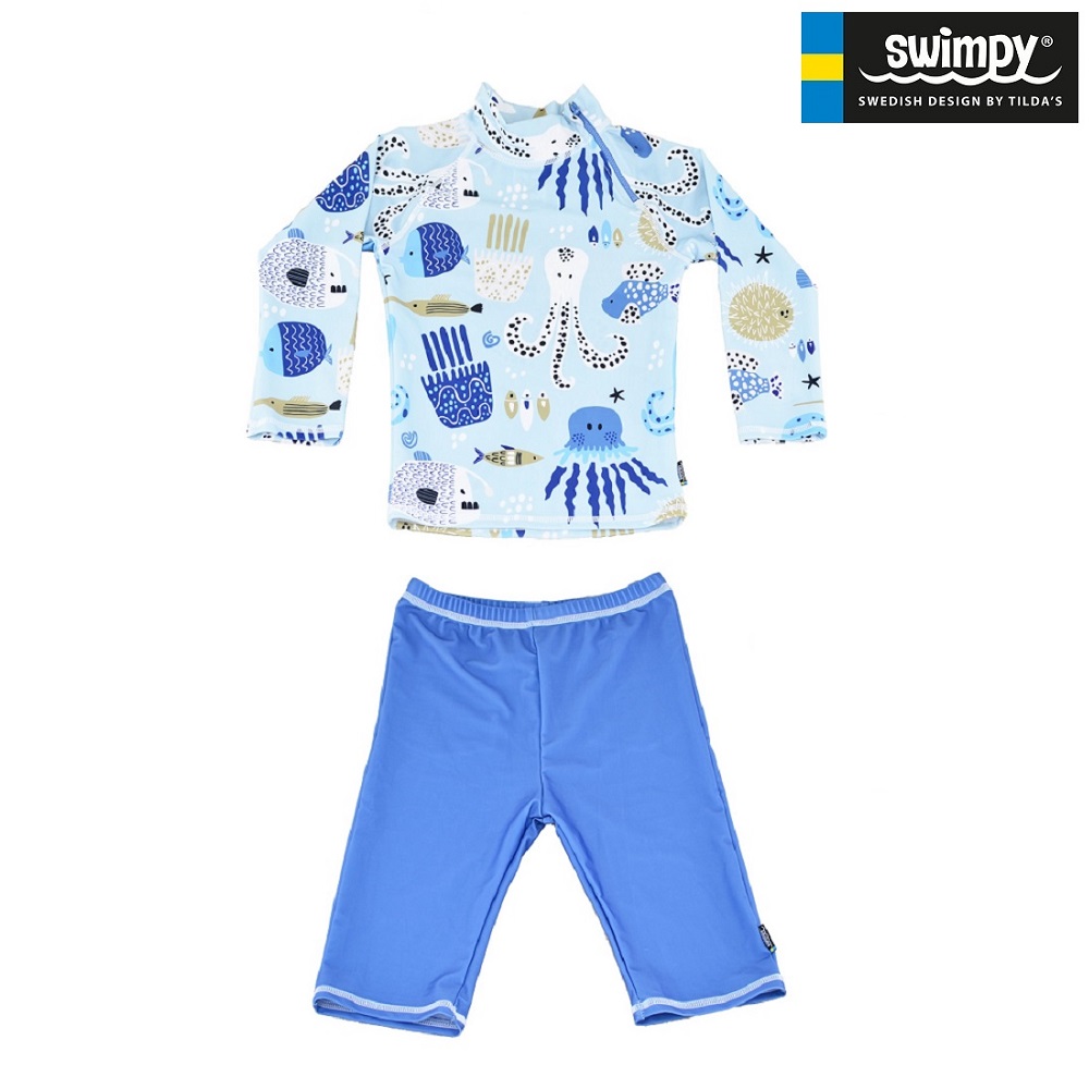Lasten Uv-uimapuku Swimpy Octopus sininen