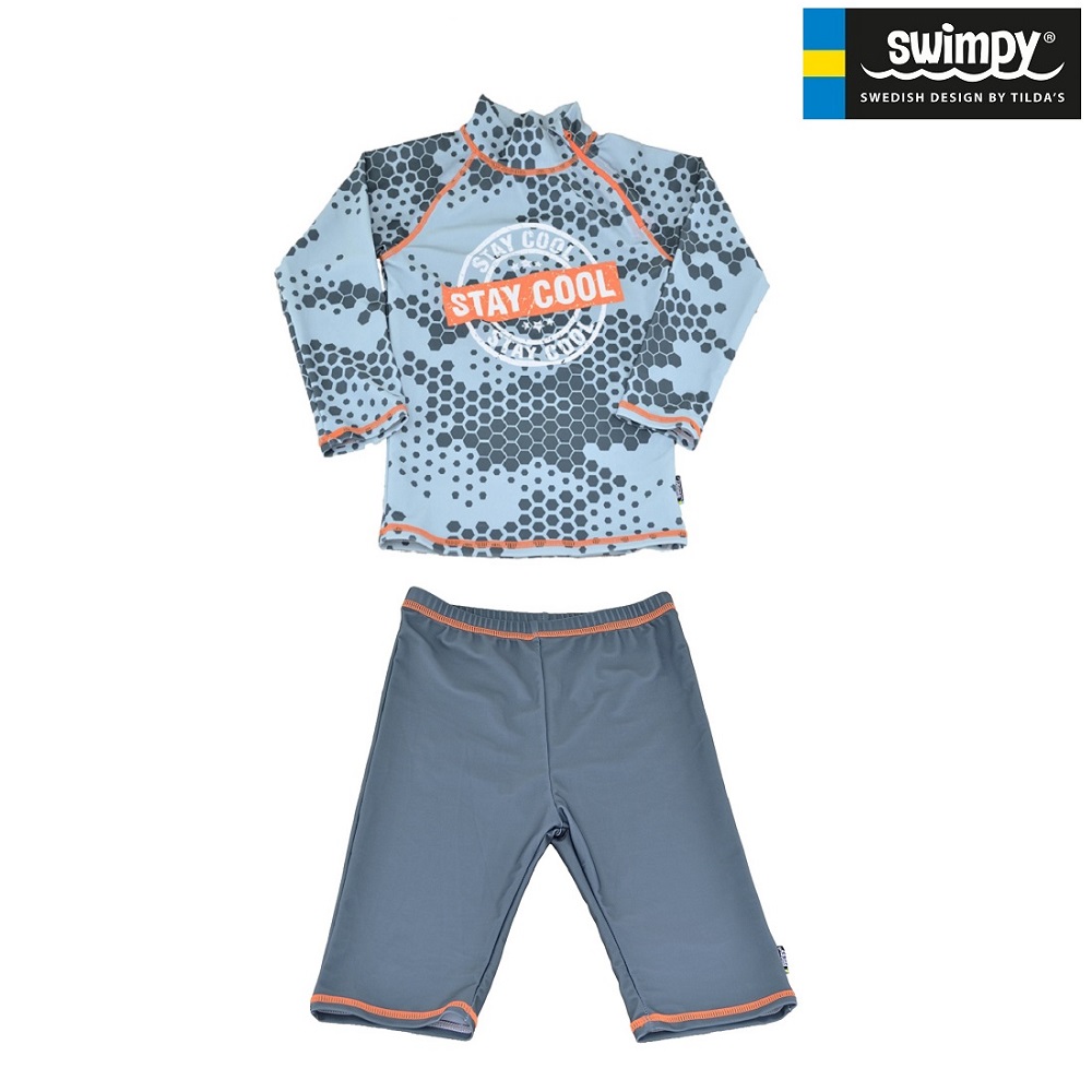 Lasten Uv-uimapuku Swimpy Stay Cool harmaa