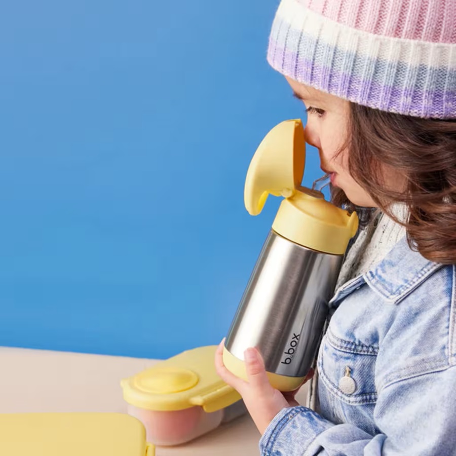 Lasten termospullo ja juomapullo B.box Insulated Bottle Lemon Twist