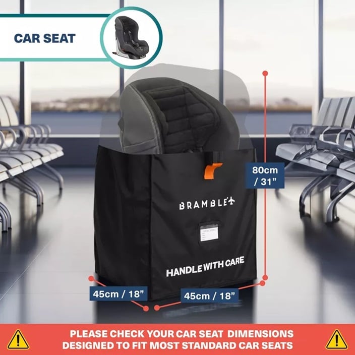 Kuljetuslaukku turvaistuimelle ja turvakaukaloille Bramble Gate Check Car Seat Bag