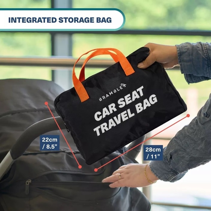 Kuljetuslaukku turvaistuimelle ja turvakaukaloille Bramble Gate Check Car Seat Bag