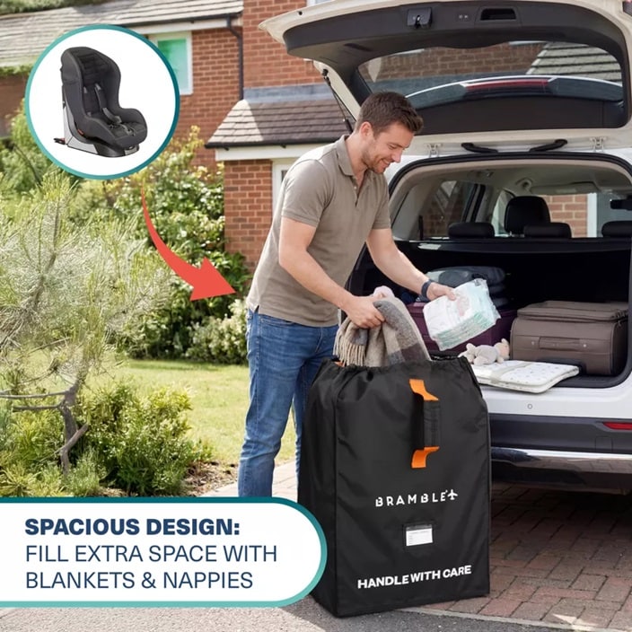 Kuljetuslaukku turvaistuimelle ja turvakaukaloille Bramble Gate Check Car Seat Bag