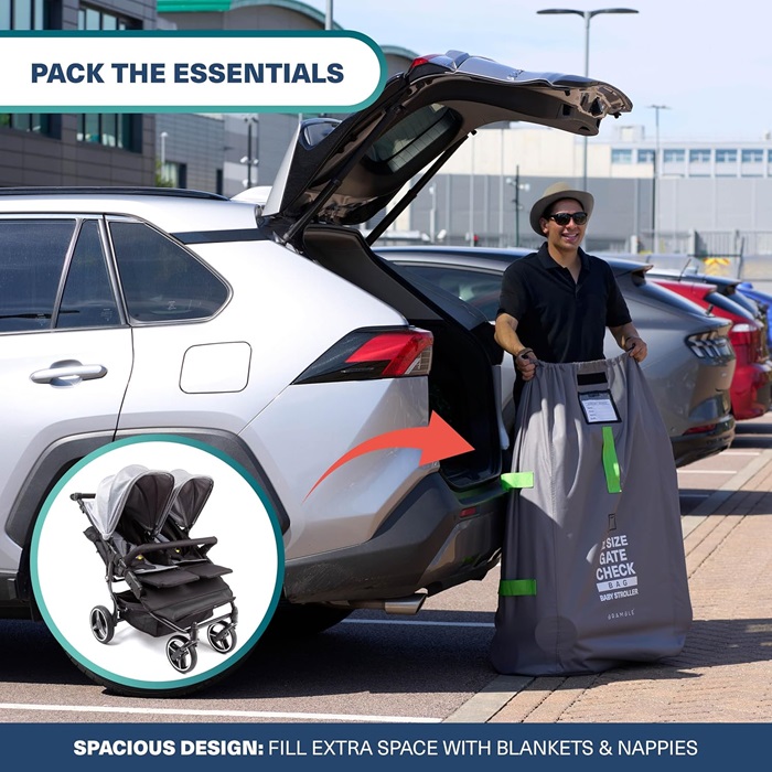 Kuljetuslaukku rattaille Bramble Gate Check Stroller Bag XL
