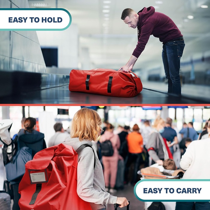 Kuljetuslaukku Rattaille - Bramble Gate Check Stroller Bag XL Red Kuljetuslaukku Rattaille - Bramble Gate Check Stroller Bag XL Red