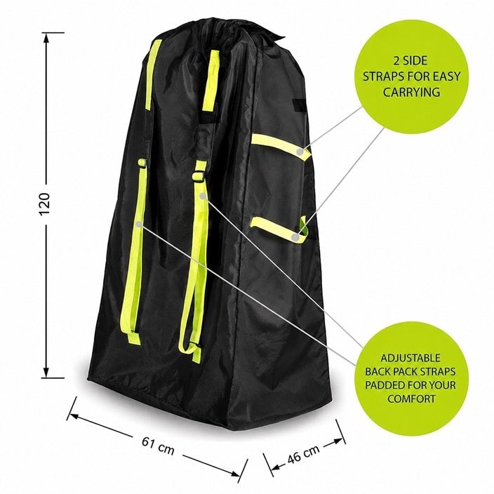 Kuljetuslaukku Rattaille - VolkGo Stroller Bag XL Black